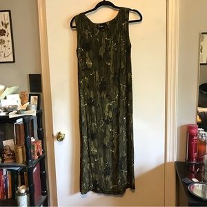 Sag Harbor Green Casual Summer Maxi Dress